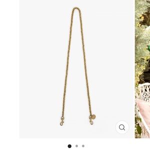 Clare V. Thick Chain Crossbody Strap in Brass- No longer sold!!
